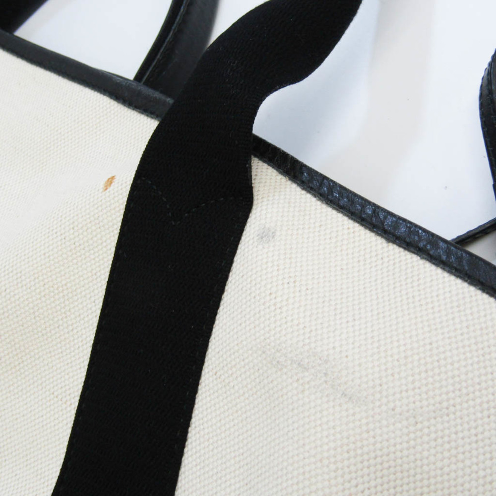 Balenciaga Navy Cabas 339936 Men,Women Canvas,Leather Handbag,Shoulder Bag,To... - Picture 8 of 13